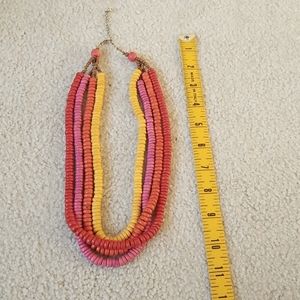 Bold multicolored necklace,  OS